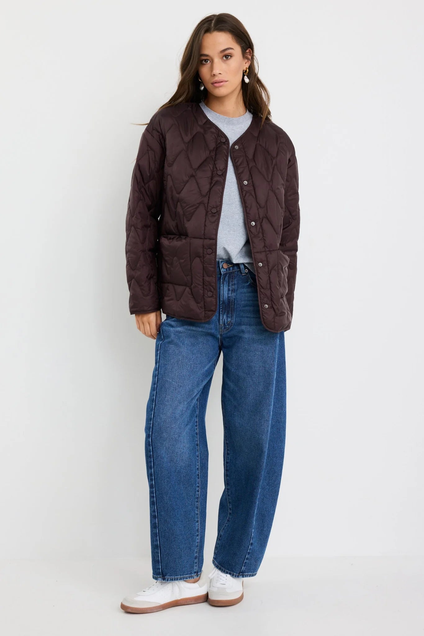 STORIES TO BE TOLD FRANKLY PUFFER JACKET - CHOCOLATE