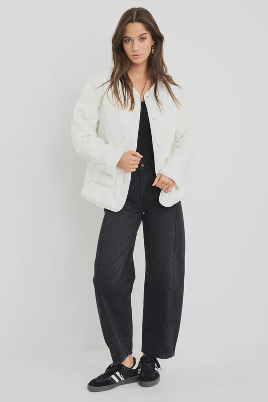 STORIES TO BE TOLD FRANKLY PUFFER JACKET - ECRU