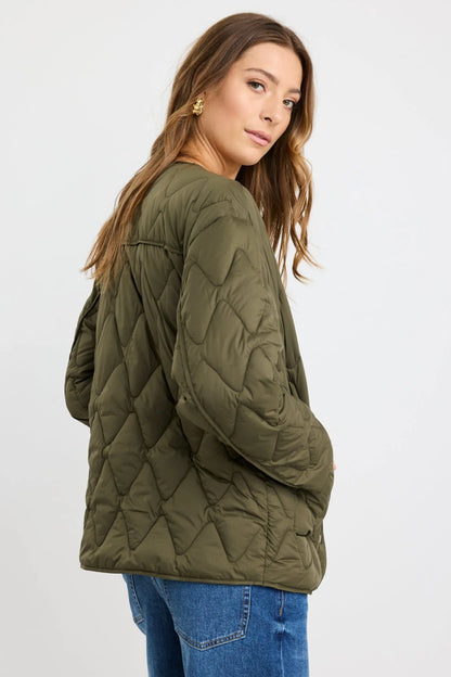 STORIES TO BE TOLD FRANKLY PUFFER JACKET - KHAKI