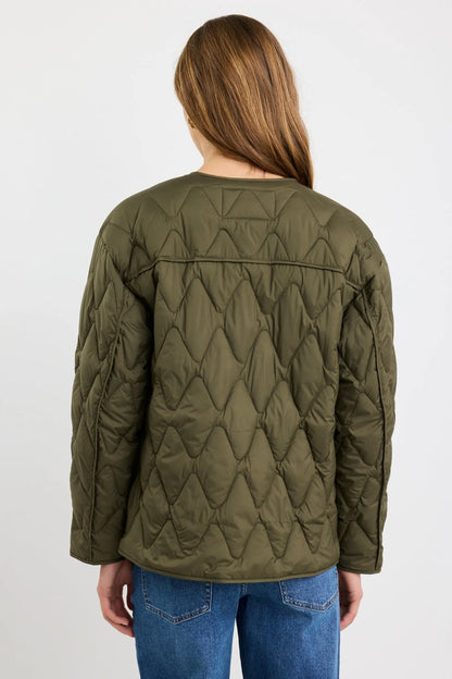 STORIES TO BE TOLD FRANKLY PUFFER JACKET - KHAKI