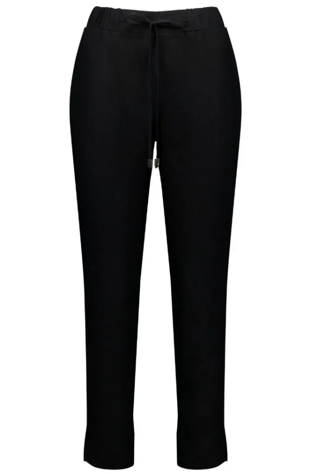 MOKE NZ - GOLDIE LINEN PANT - BLACK - GOLDIEBLK