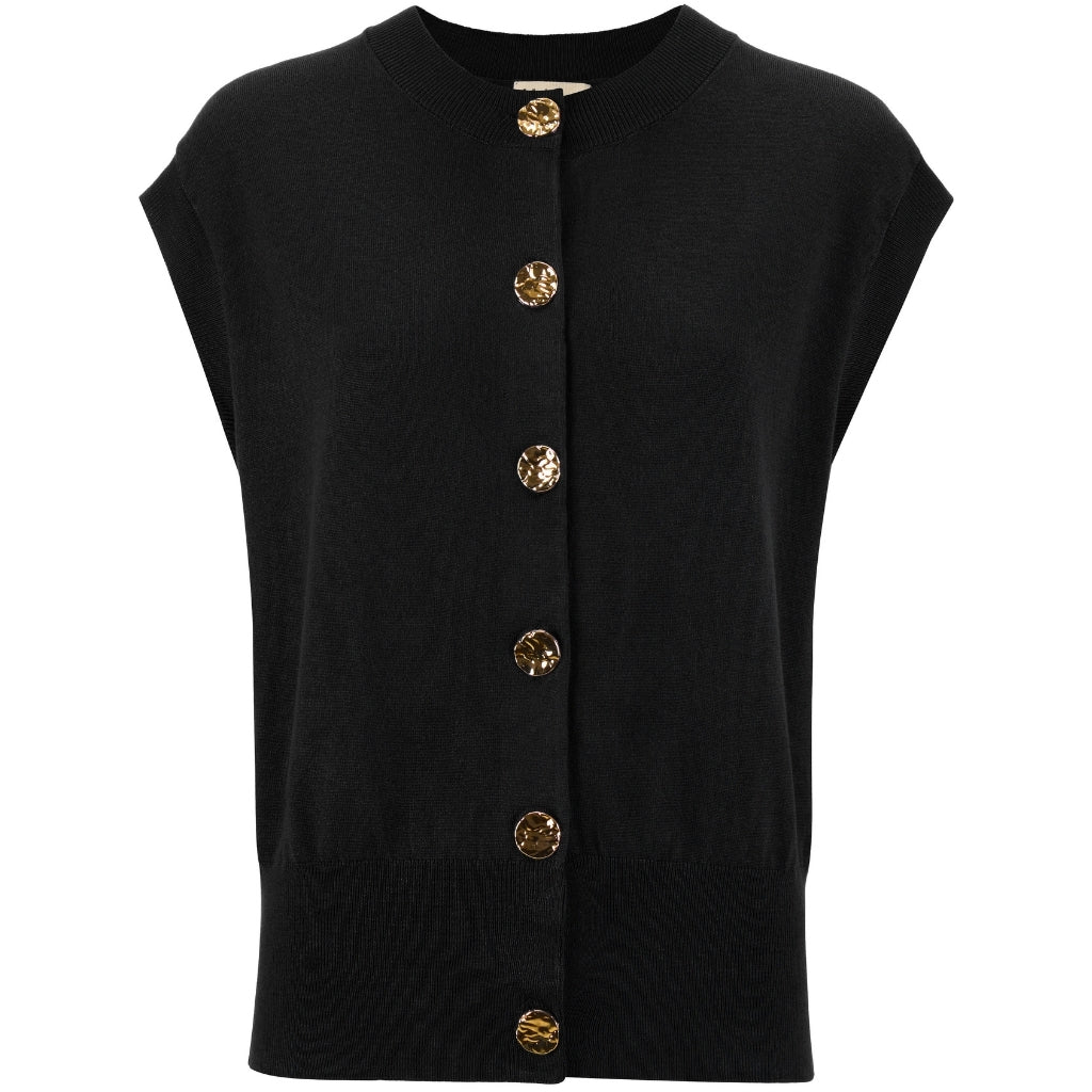 MOKE NZ - CAMILLA SWEATER VEST - BLACK