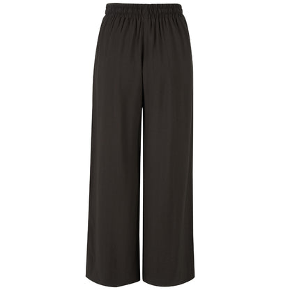 MOKE NZ - INDIANA WIDE LEG PANTS - CHOCOLATE/CREAM STRIPE