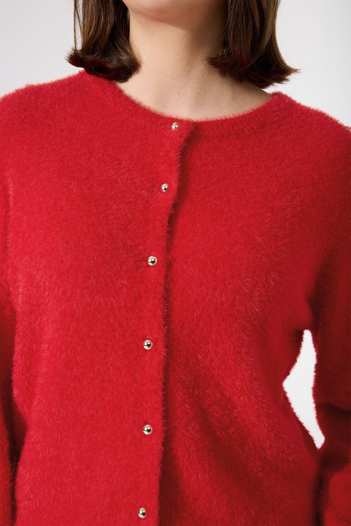 GARCIA LADIES CARDIGAN - RED