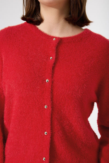 GARCIA LADIES CARDIGAN - RED