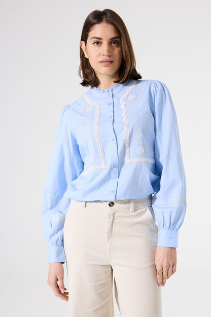 GARCIA BLOUSE - BLUE PROVENCE