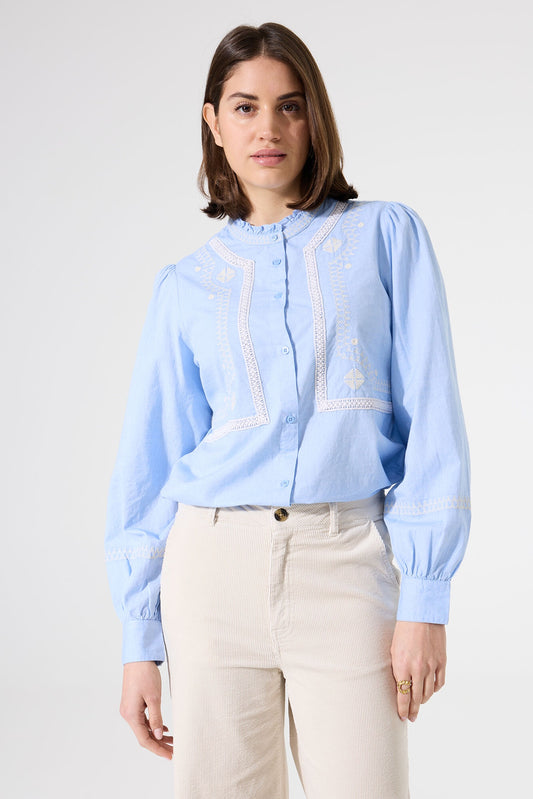 GARCIA BLOUSE - BLUE PROVENCE