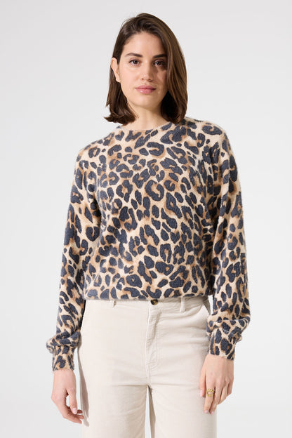 GARCIA PRINTED SWEATER - ALMOND