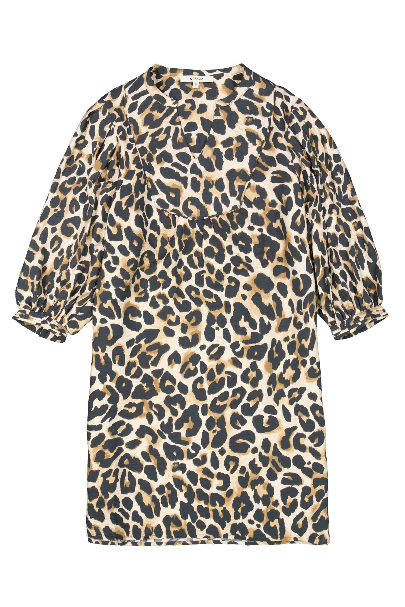 GARCIA PRINTED DRESS - ALMOND