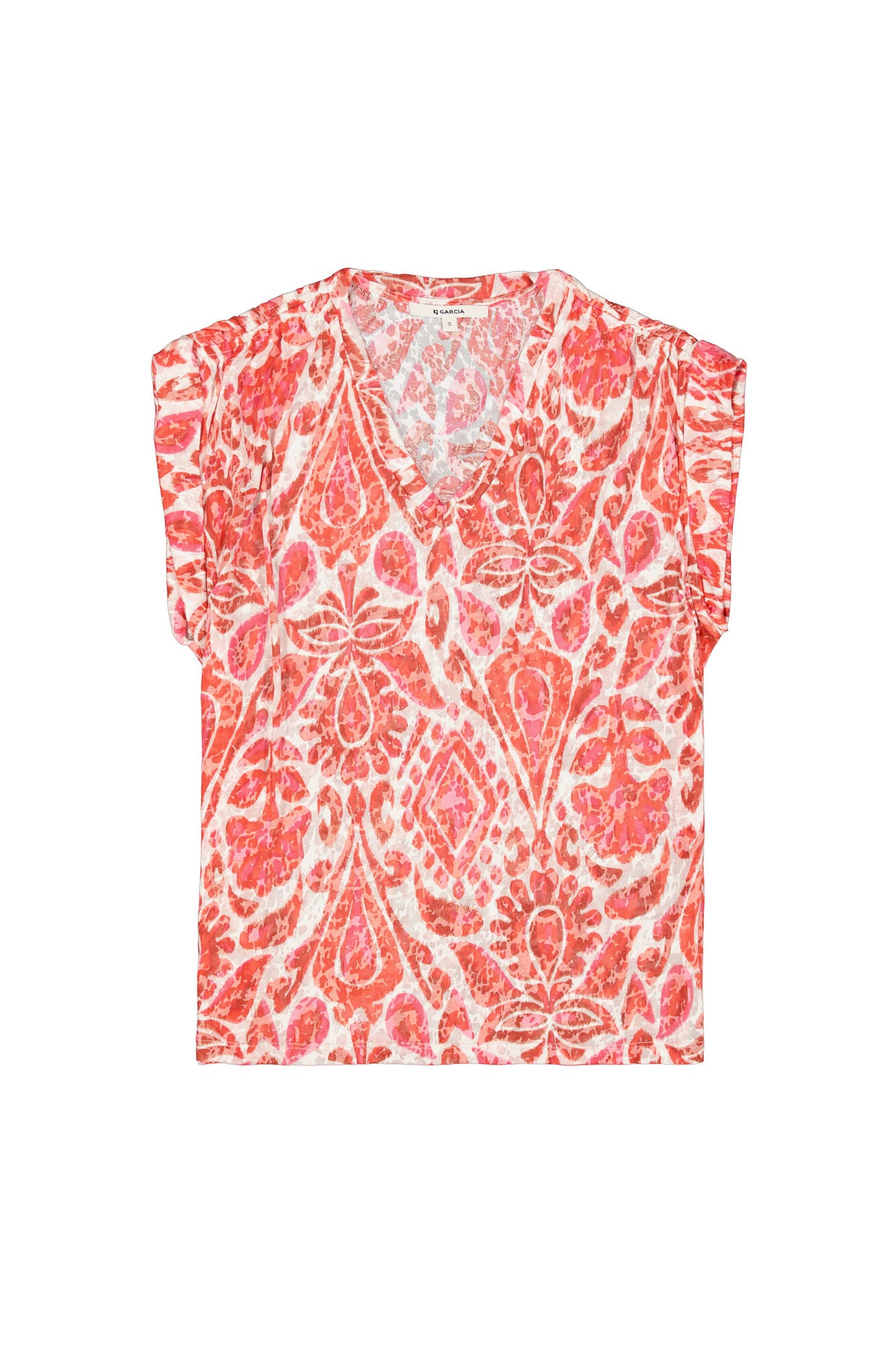 GARCIA PRINTED TEE - RUBY RED