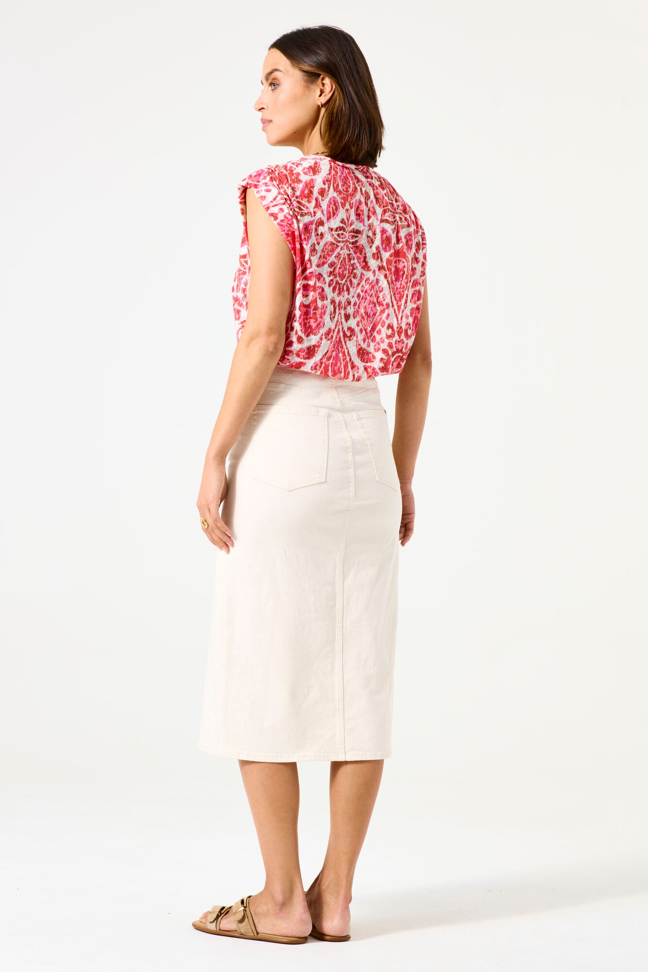 GARCIA PRINTED TEE - RUBY RED