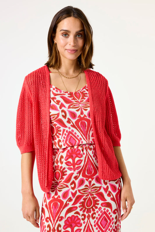 GARCIA CARDIGAN - RUBY RED