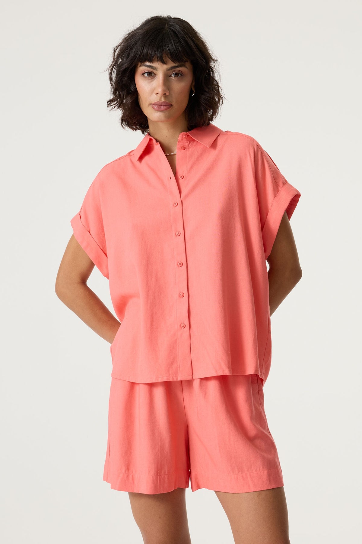 GARCIA CORAL BLOUSE - CORAL CRUSH