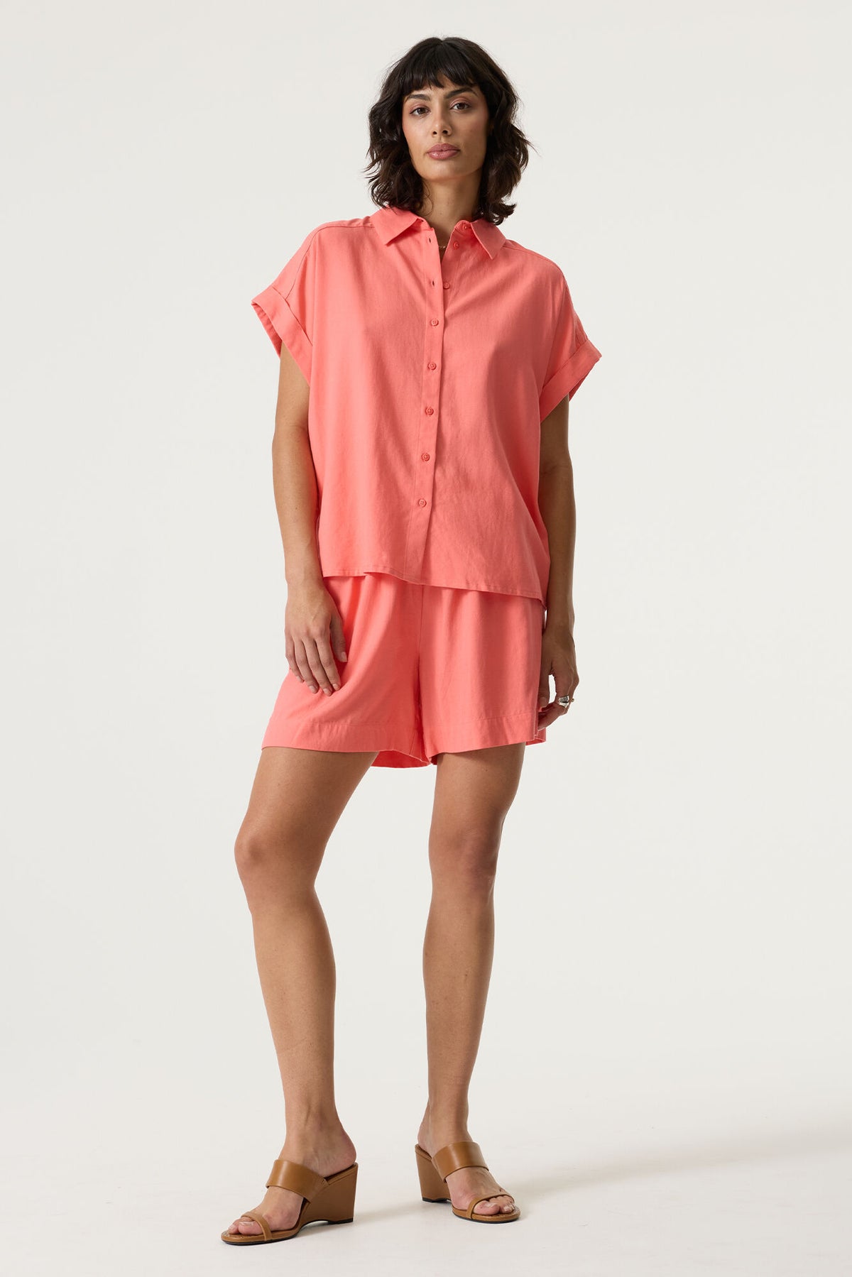 GARCIA CORAL BLOUSE - CORAL CRUSH