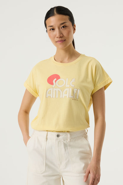 GARCIA SOLE AMALFI T-SHIRT - LUSH LEMON