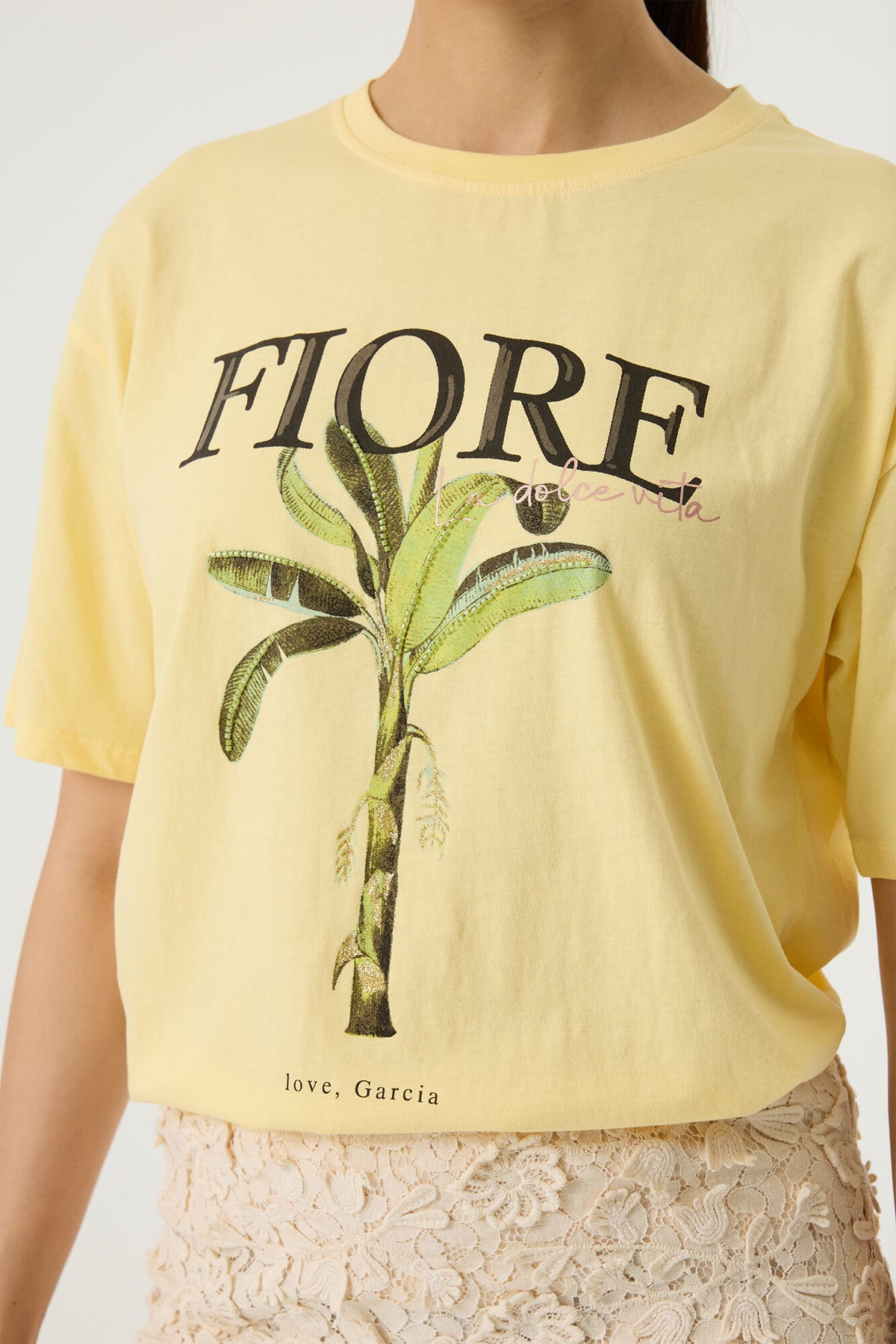GARCIA FIORE T-SHIRT - LUSH LEMON