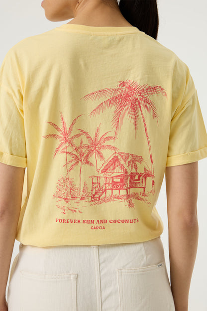 GARCIA ALOHA T-SHIRT - LUSH LEMON