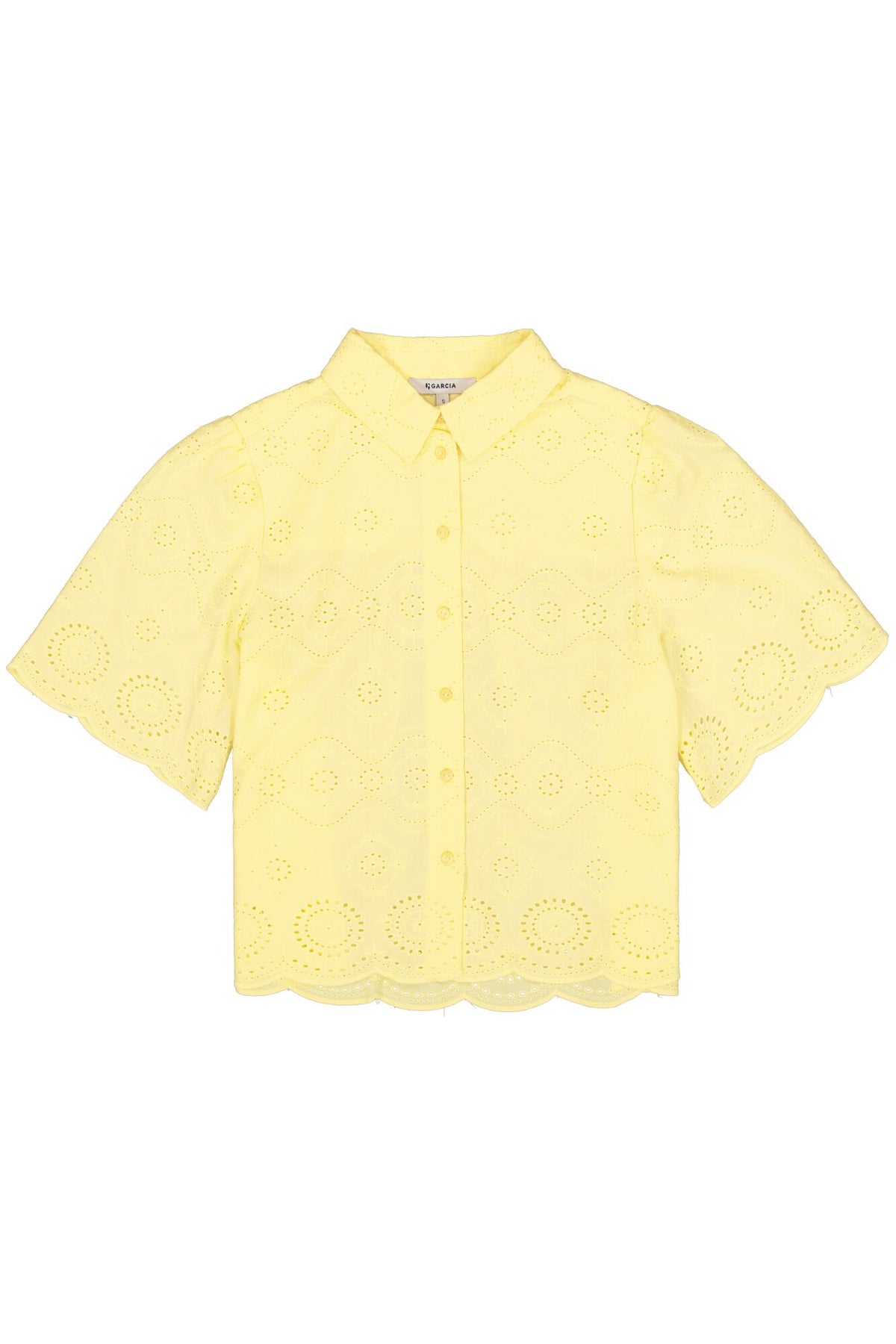GARCIA LACE BLOUSE - LUSH LEMON