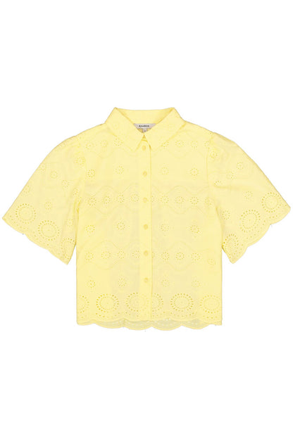 GARCIA LACE BLOUSE - LUSH LEMON