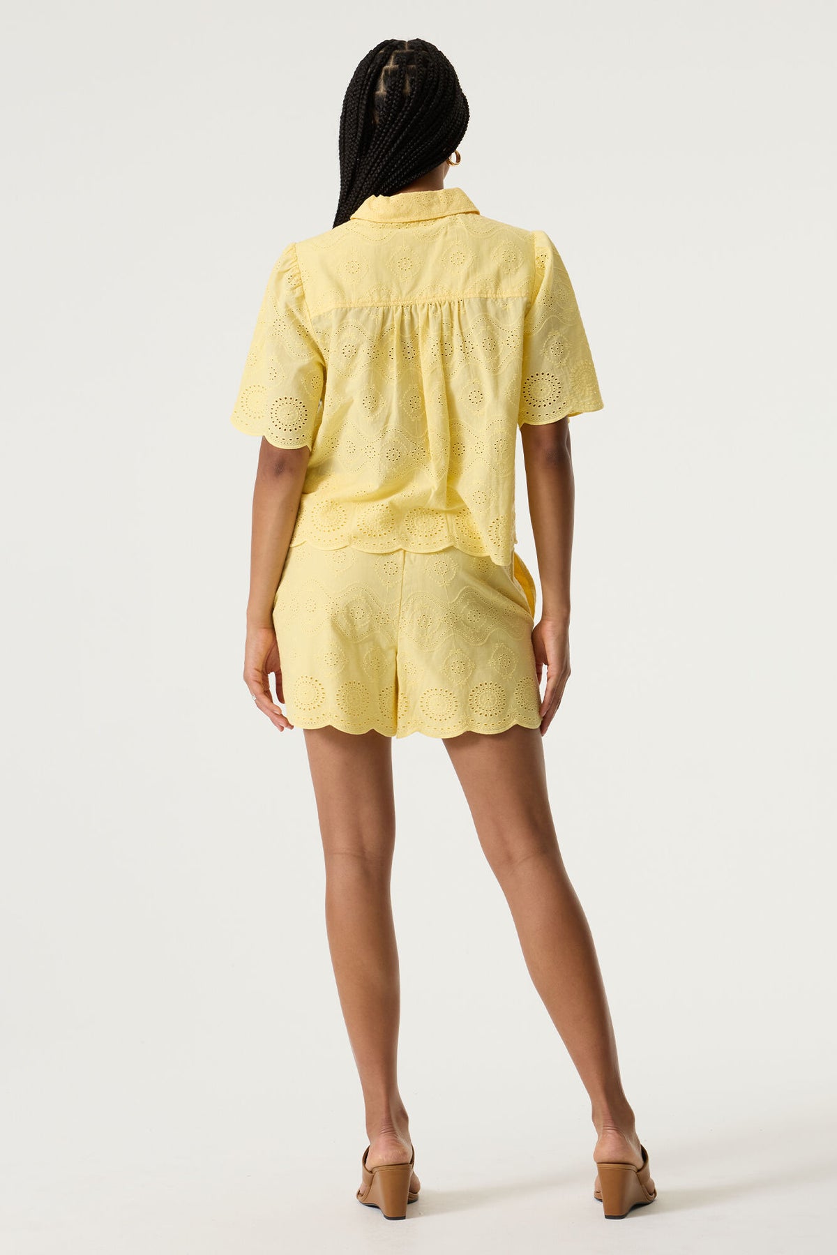 GARCIA LACE BLOUSE - LUSH LEMON
