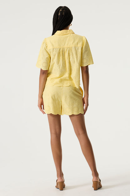 GARCIA LACE BLOUSE - LUSH LEMON