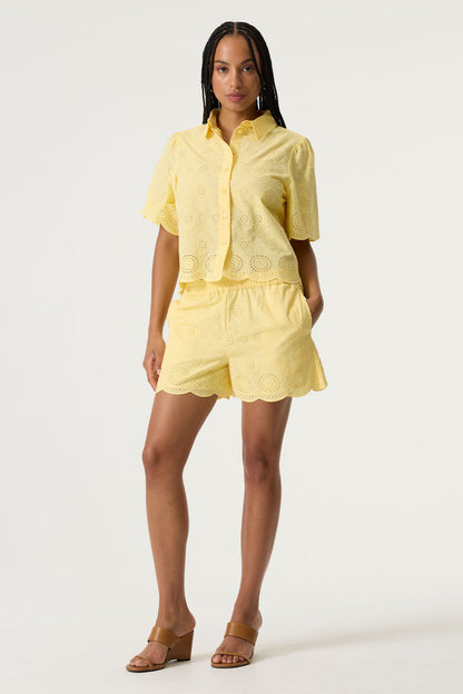 GARCIA LACE BLOUSE - LUSH LEMON