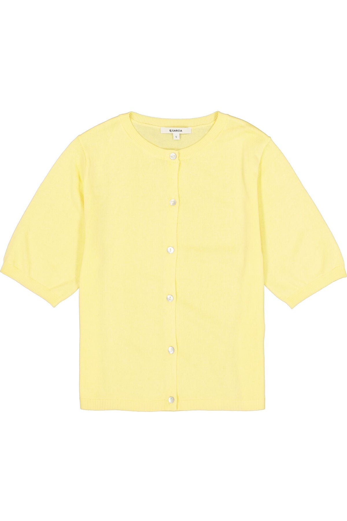 GARCIA S/S CARDIGAN - LUSH LEMON