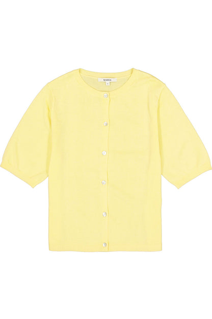 GARCIA S/S CARDIGAN - LUSH LEMON