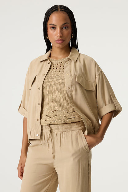 GARCIA BEIGE JACKET - SALT SAND