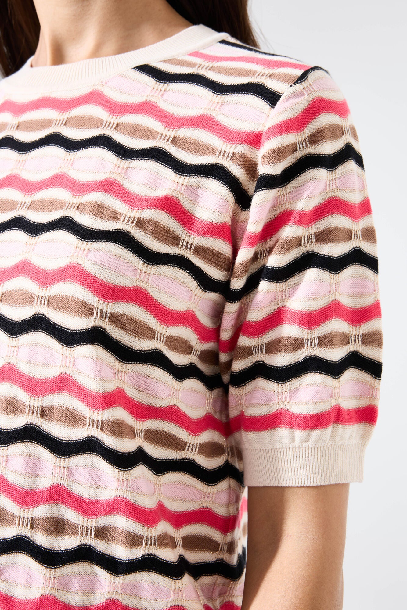 GARCIA STRIPE SWEATER - WHITECAP