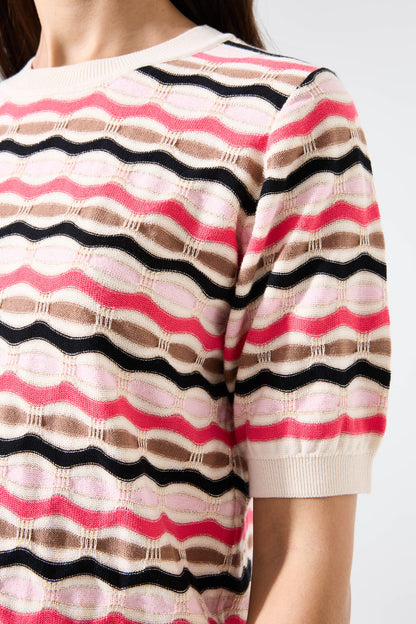 GARCIA STRIPE SWEATER - WHITECAP