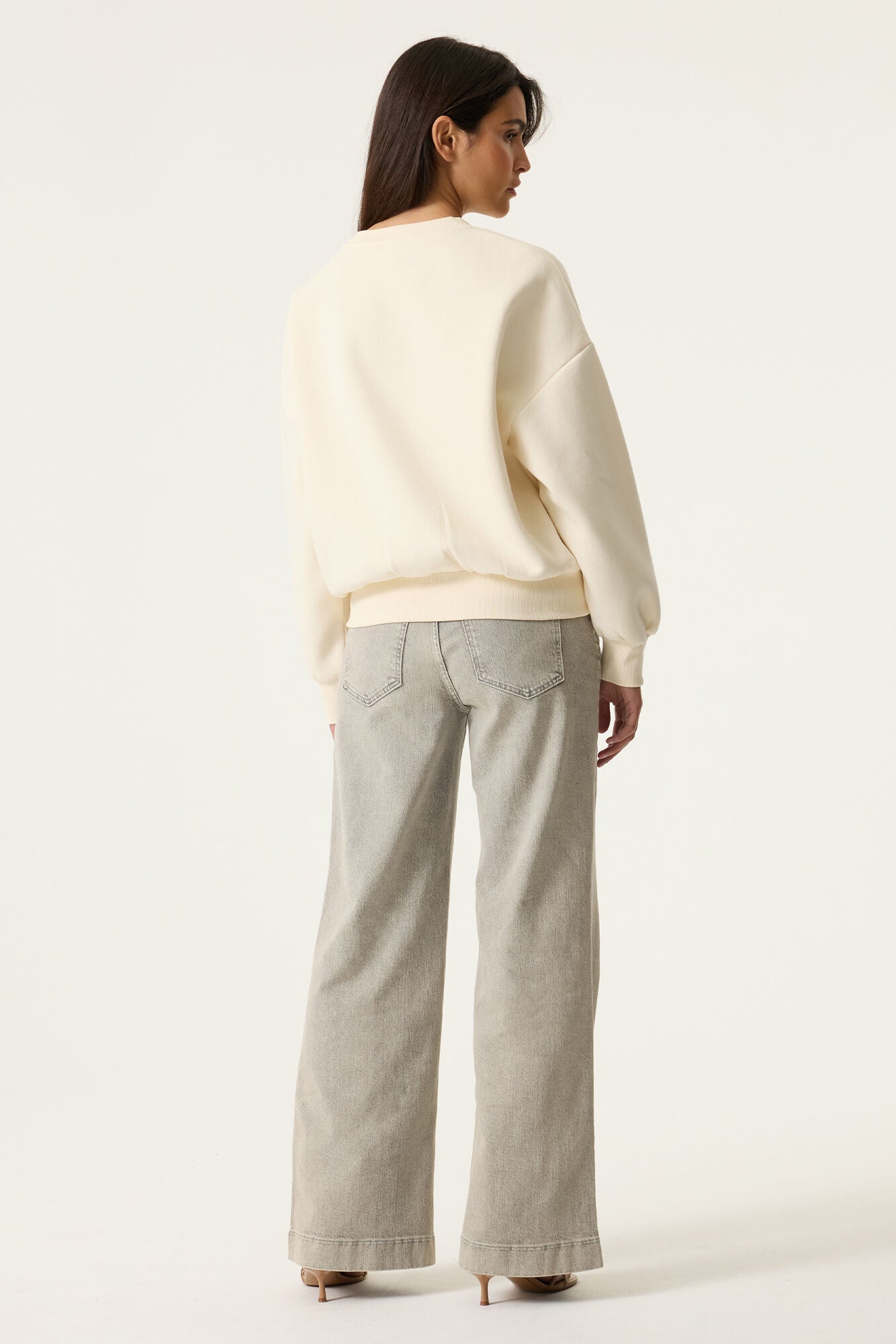 GARCIA AMORE PRINT SWEAT-SHIRT - WHITECAP