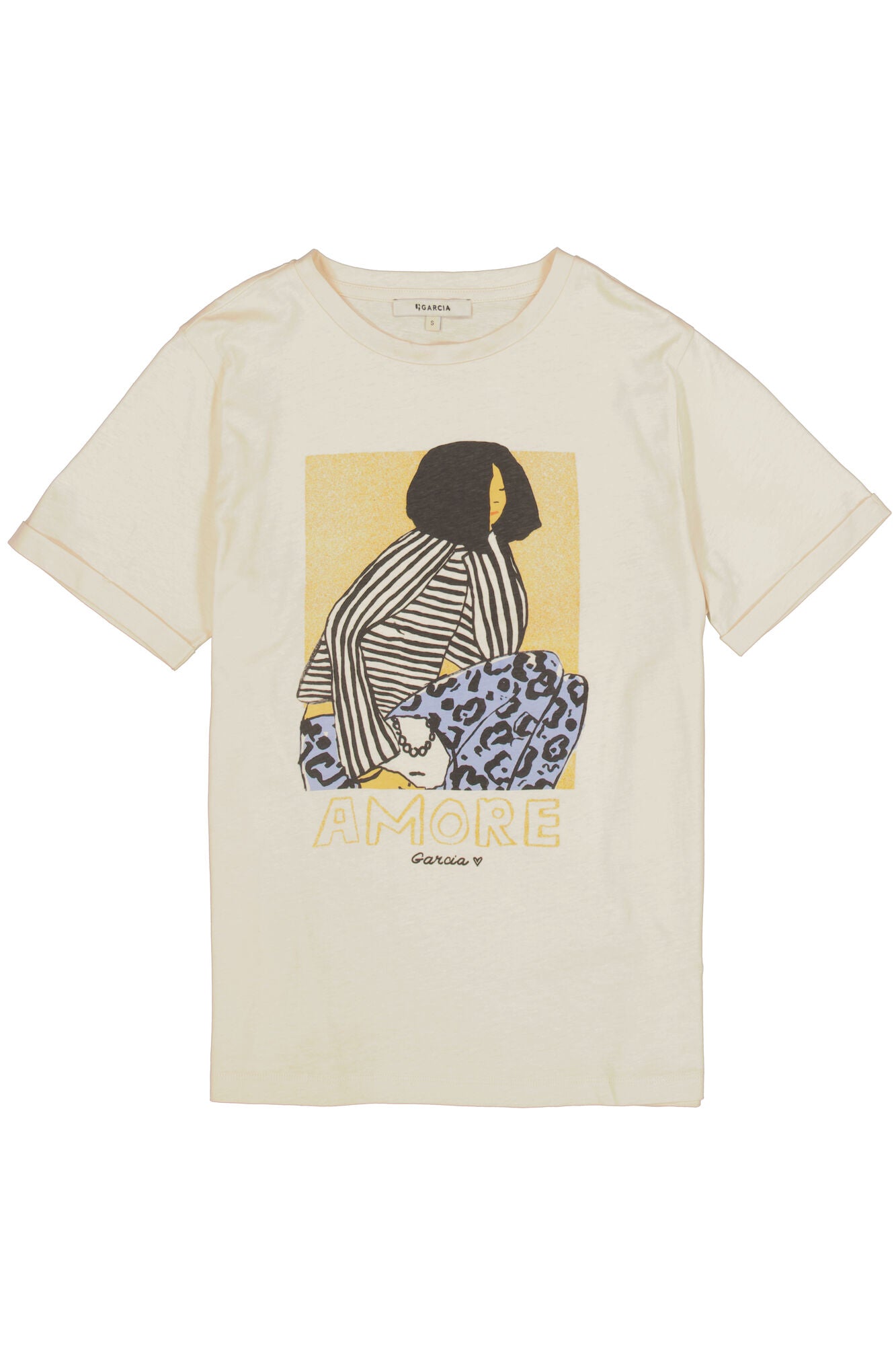 GARCIA ITALIA T-SHIRT - WHITECAP