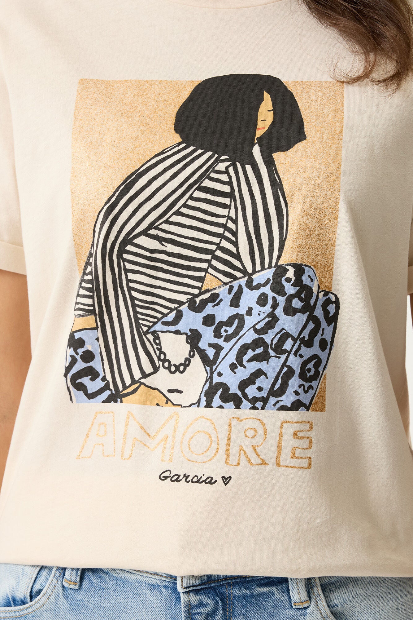 GARCIA ITALIA T-SHIRT - WHITECAP