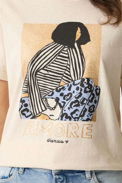 GARCIA ITALIA T-SHIRT - WHITECAP