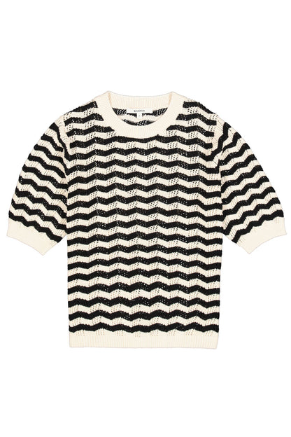GARCIA PATTERN SWEATER - WHITECAP