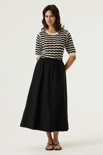 GARCIA PATTERN SWEATER - WHITECAP
