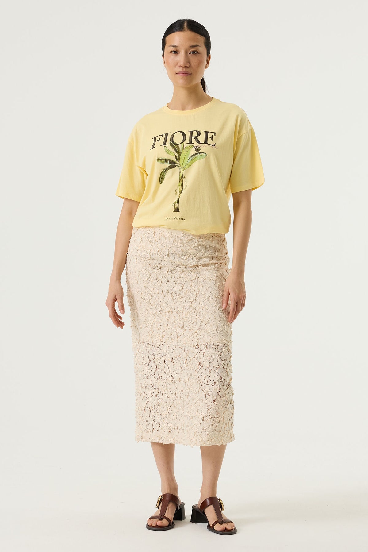 GARCIA LACE SKIRT - WHITECAP
