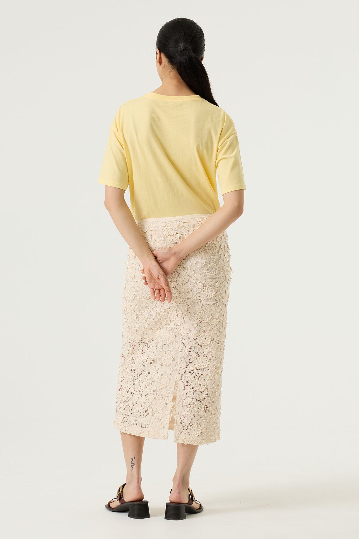 GARCIA LACE SKIRT - WHITECAP