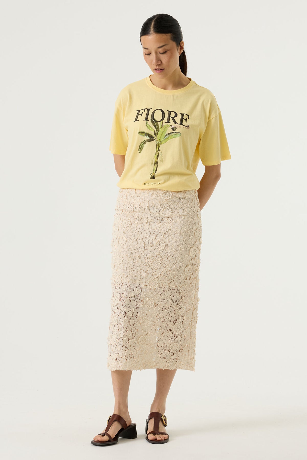 GARCIA LACE SKIRT - WHITECAP