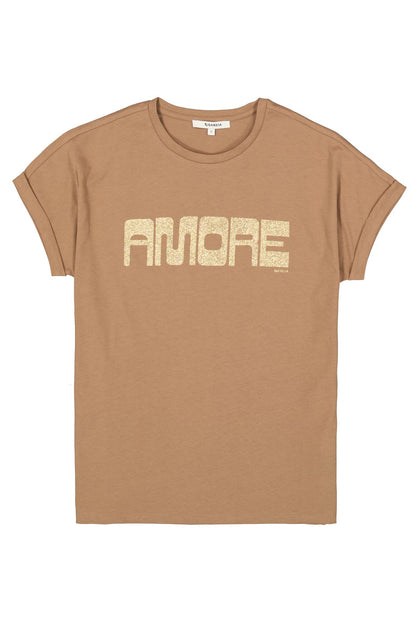 GARCIA LADIES T-SHIRT - SOFT TAUPE