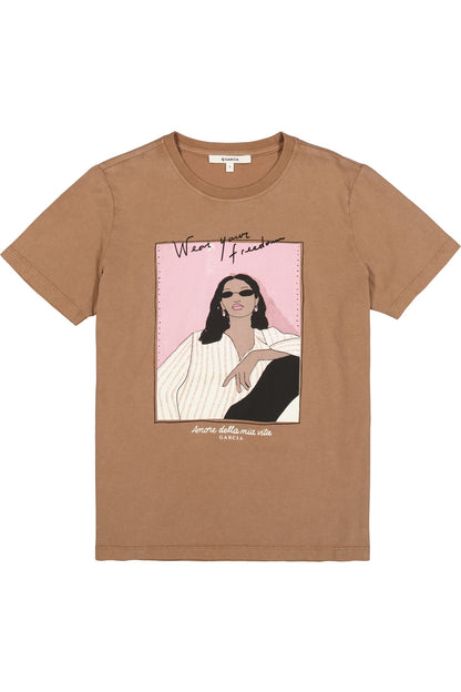 GARCIA T-SHIRT -  SOFT TAUPE