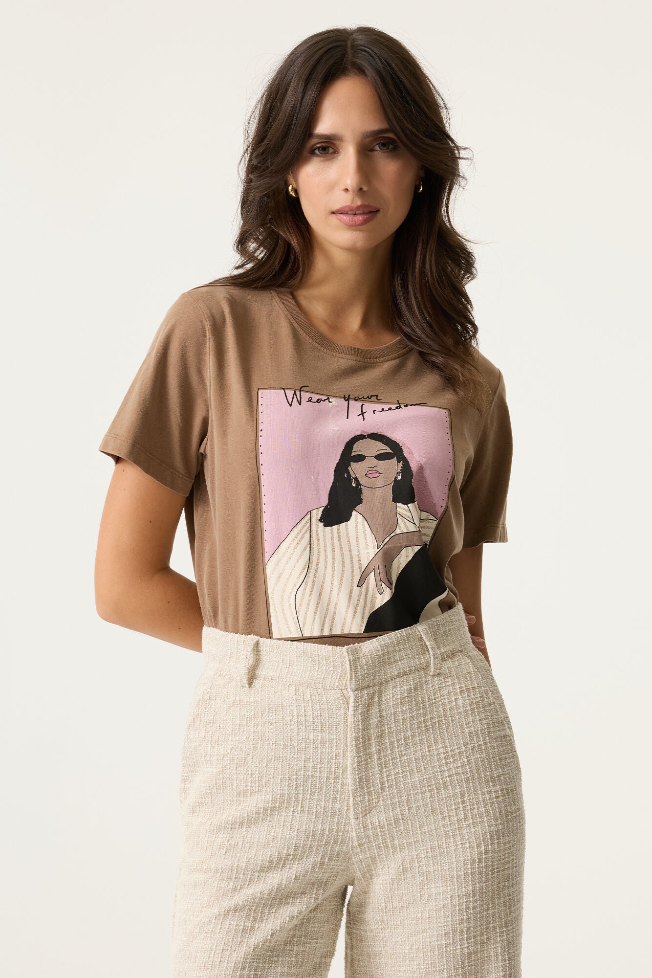GARCIA T-SHIRT -  SOFT TAUPE