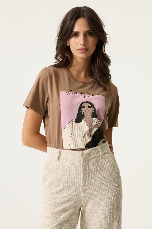 GARCIA T-SHIRT -  SOFT TAUPE