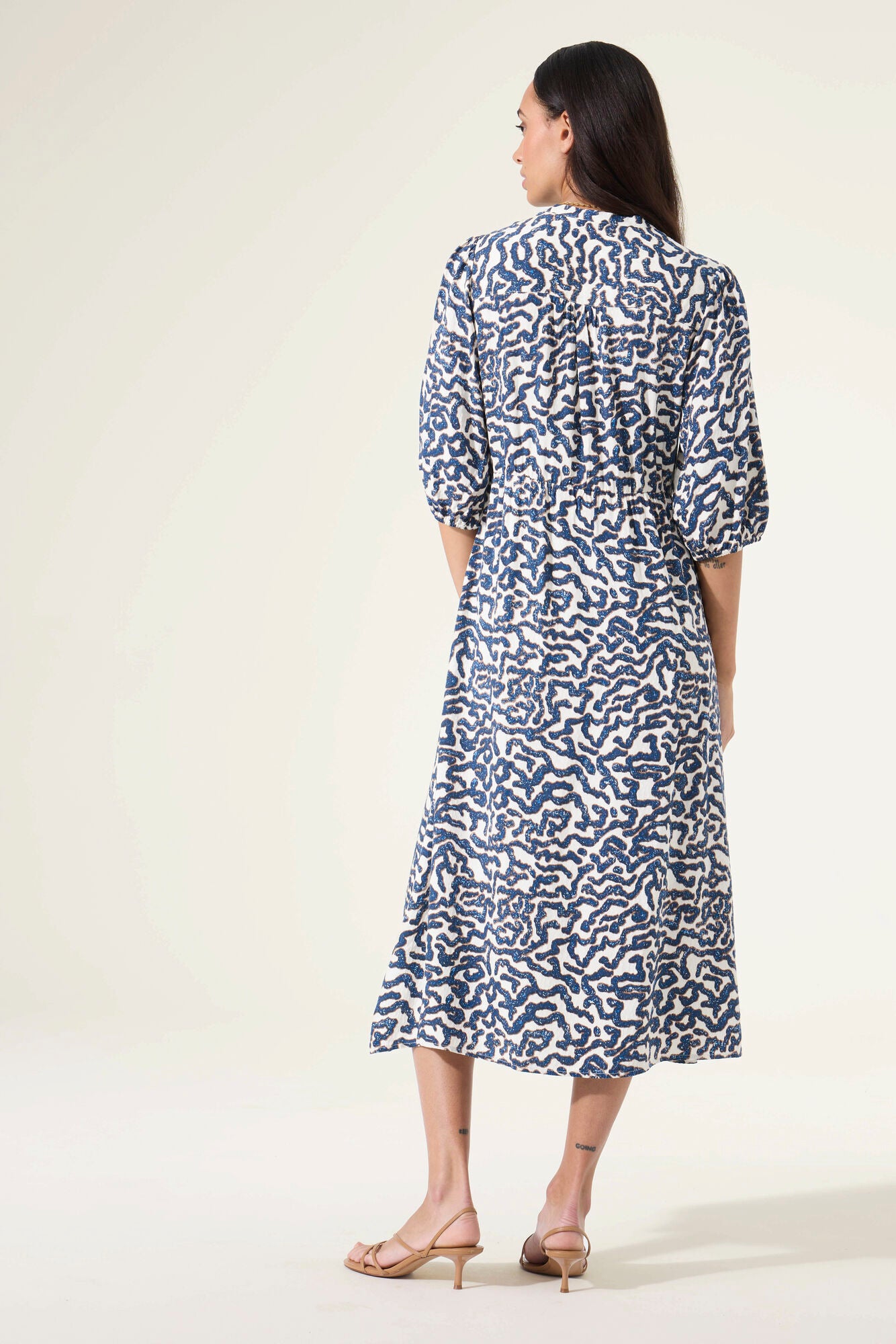 GARCIA SHORT SLEEVE DRESS - OFF WHITE