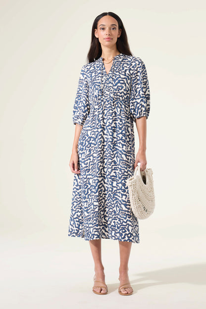 GARCIA SHORT SLEEVE DRESS - OFF WHITE