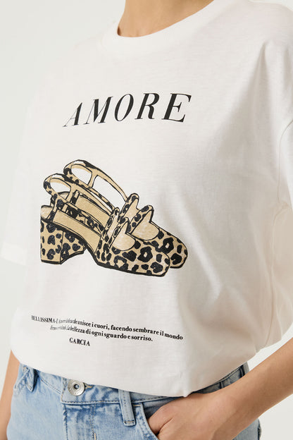 GARCIA PRINT T-SHIRT - OFF WHITE