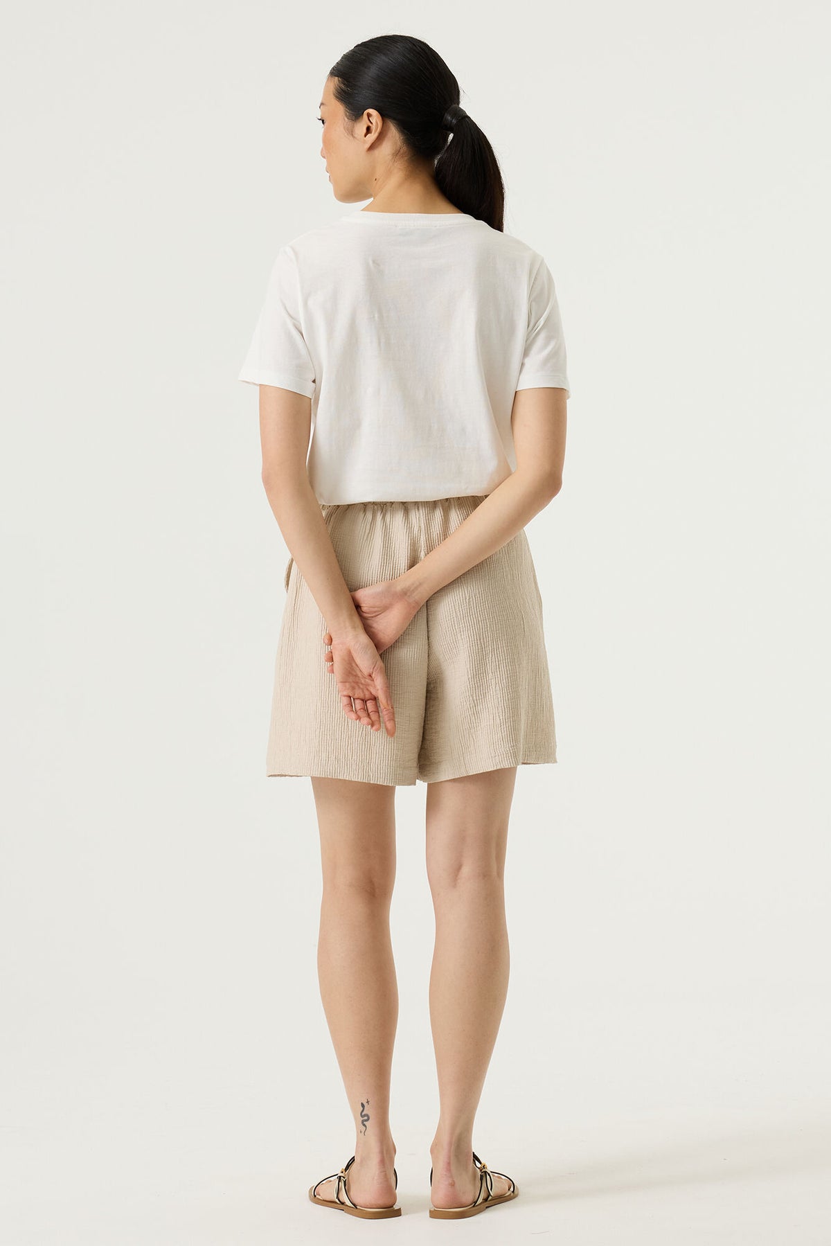 GARCIA BELLA FIORE T-SHIRT - OFF WHITE