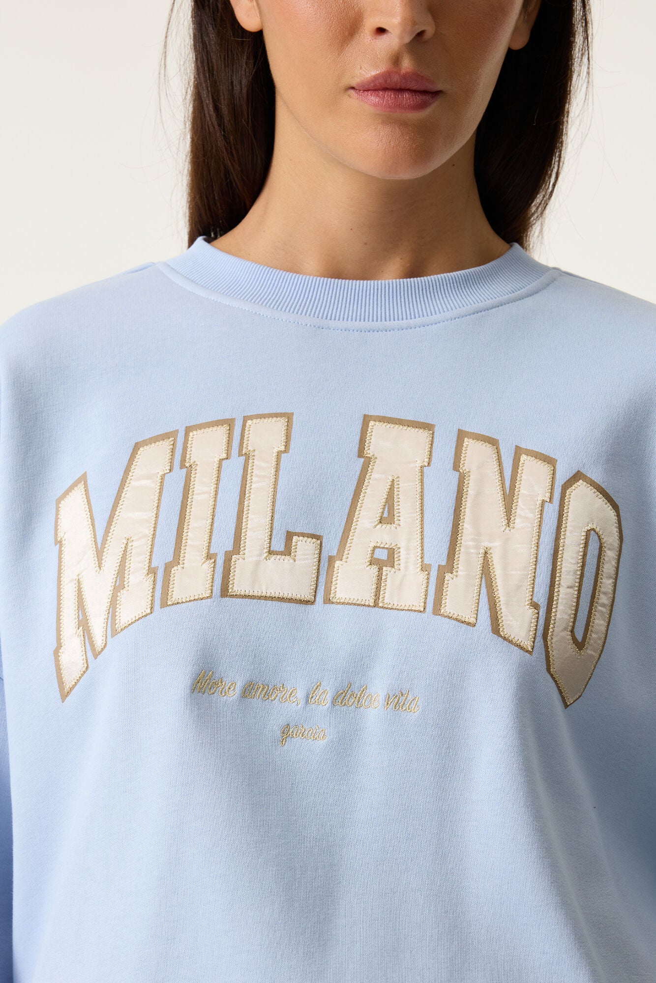 GARCIA MILANO SWEATSHIRT - CORNFLOWER
