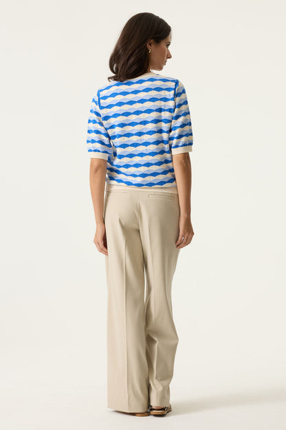GARCIA PATTERN SWEATER - SUMMER COBALT